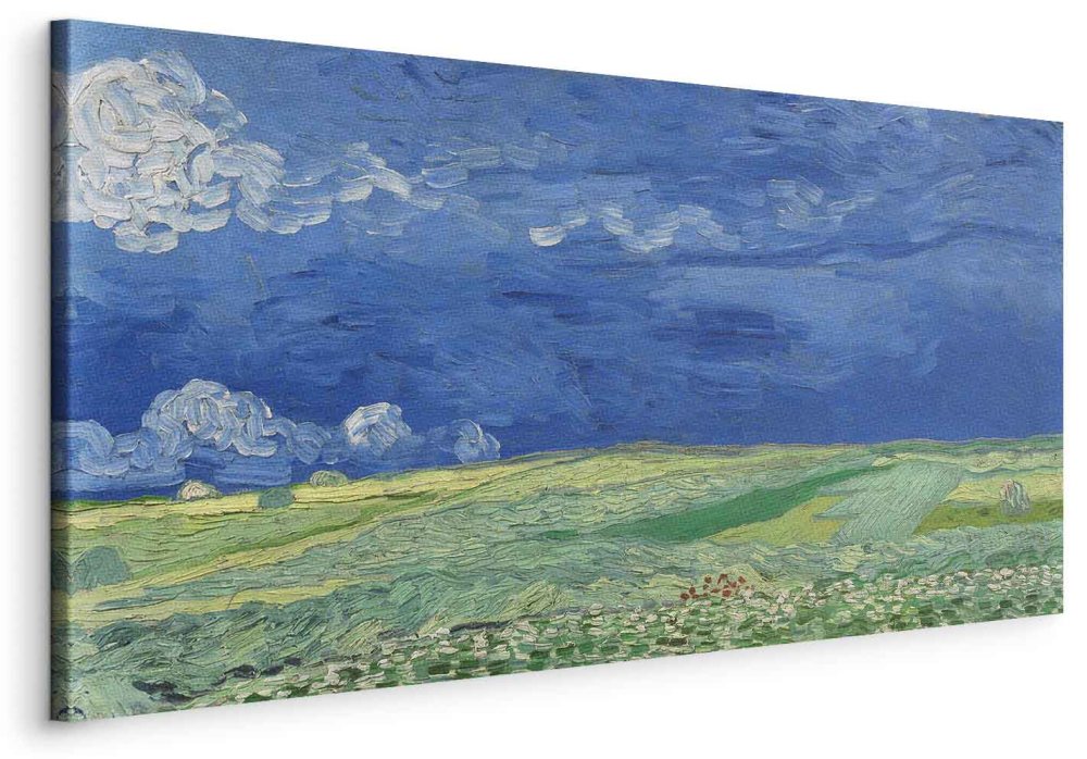 Wandbild XXL - Vincent van Gogh – Wheat Field under Thunderclouds