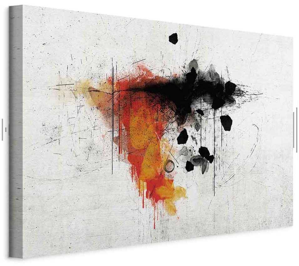 Leinwandbild - Expression of Red (1 Part) Wide