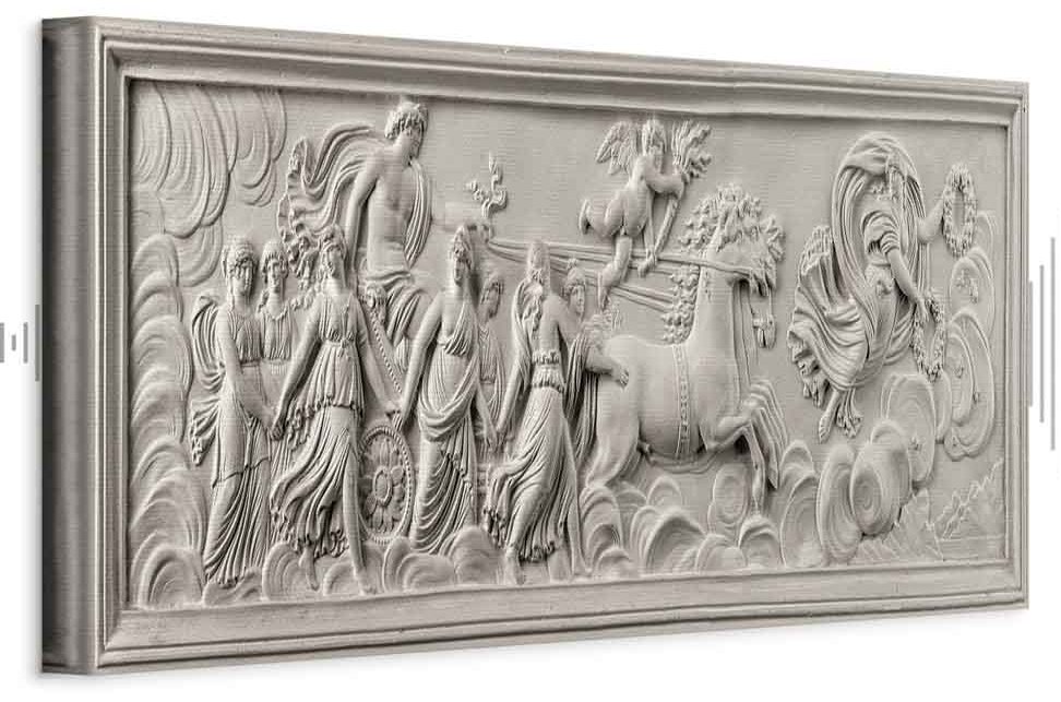 Leinwandbild - Relief: Apollo and Muses