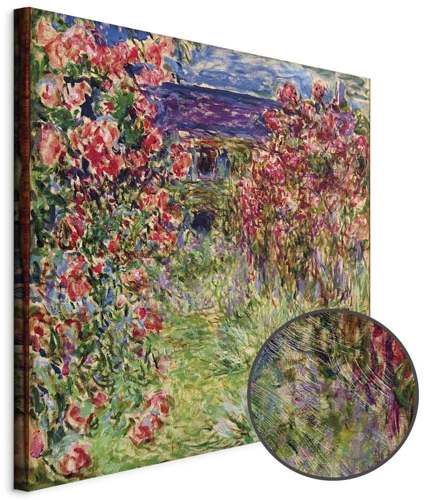 Leinwandbild - Claude Monet – La maison dans les roses