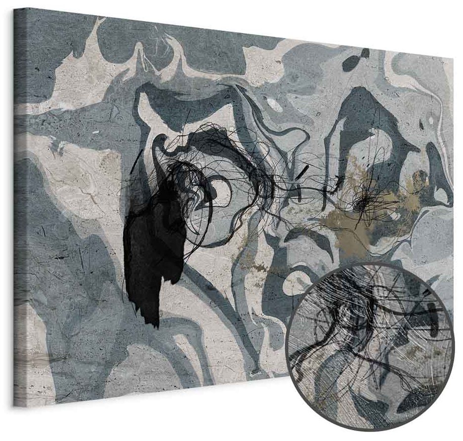 Leinwandbild - Marbled Reflection (1 Part) Wide