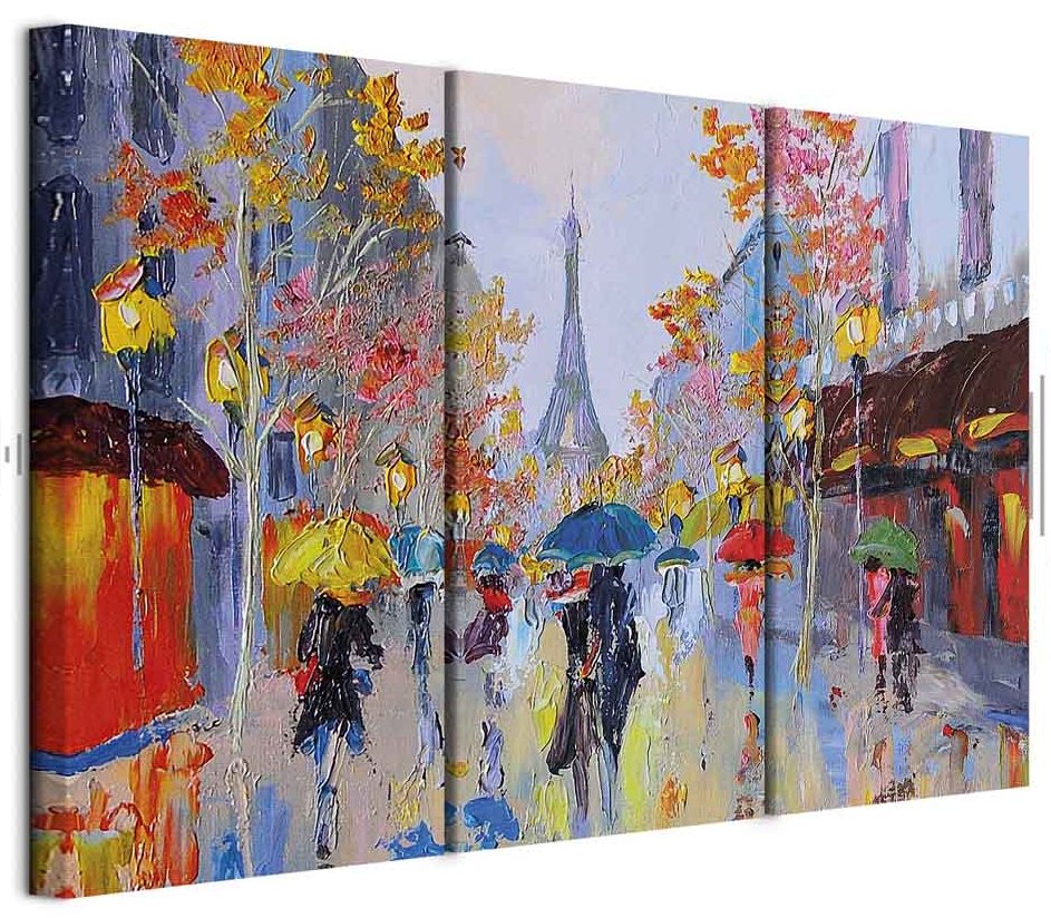 Leinwandbild - Rainy Paris