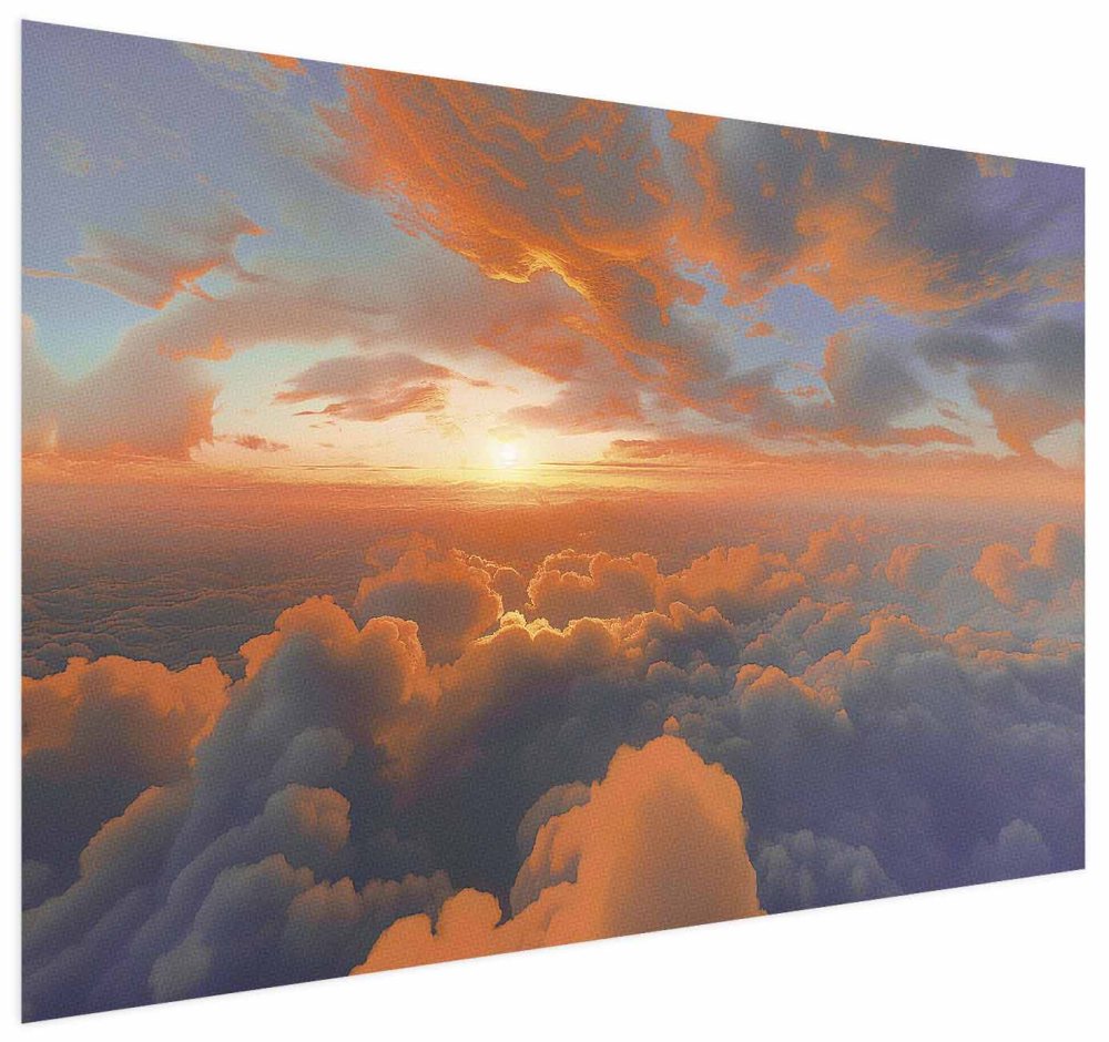 Poster - When Dawn Tickles the Clouds: A Color Show on the Morning Sky