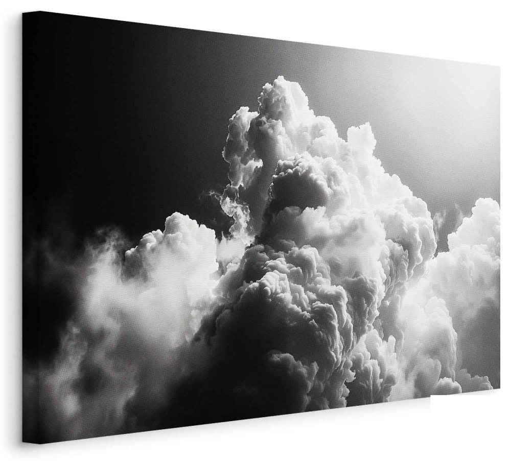 Leinwandbild - Clouds Like from Dreams: Let the Sun Illuminate Your Day – A Visual Feast