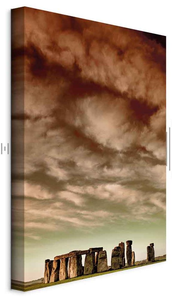 Leinwandbild - Clouds Over Stonehenge (1 Part) Vertical