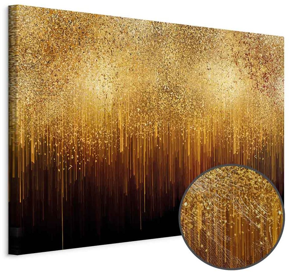 Leinwandbild - Golden Expansion (1 Part) Wide