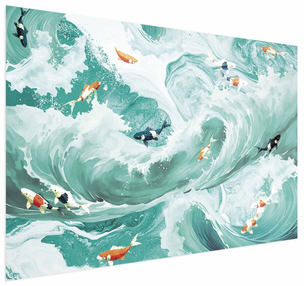 Poster - Fish and Waves