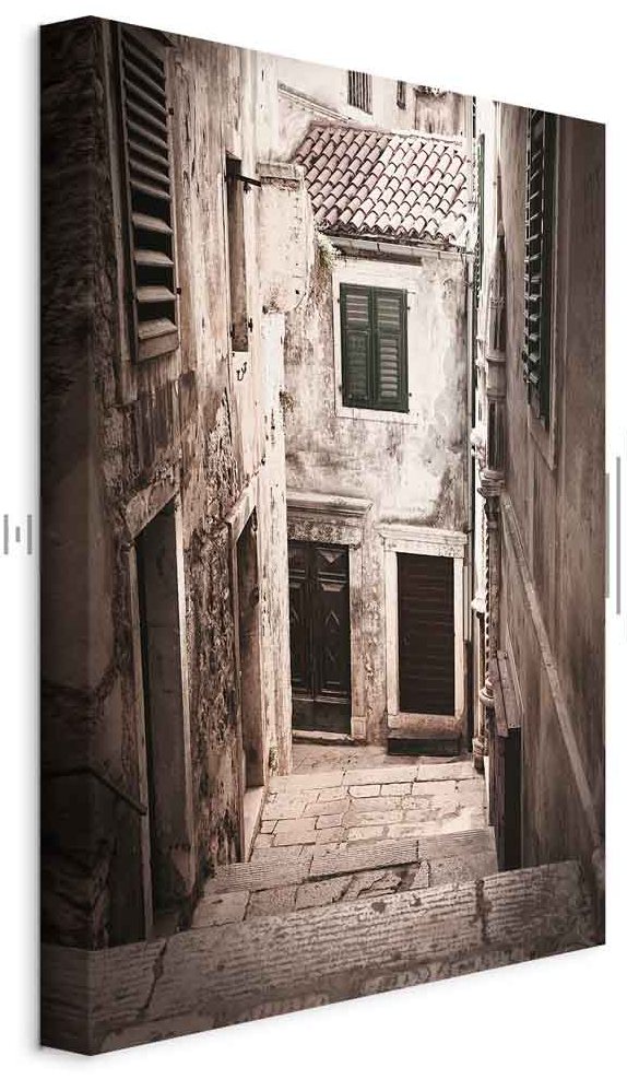Leinwandbild - Retro Alley (1 Part) Vertical