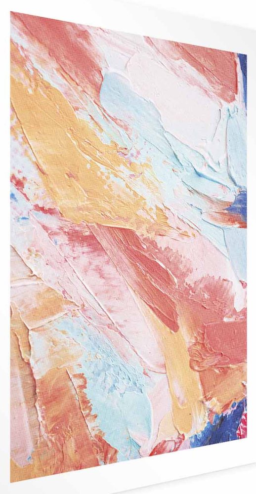 Poster - Colorful Harmony - dynamic color transitions in pastel tones