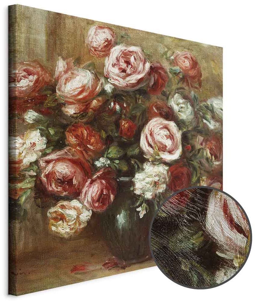 Leinwandbild - Pierre-Auguste Renoir – Still Life with Roses