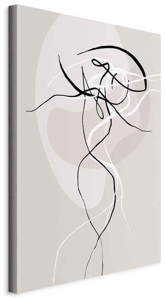 Leinwandbild - Beige Energy (1 Part) Vertical