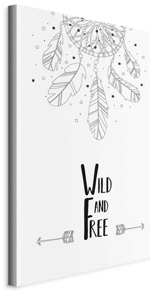 Leinwandbild - Wild and Free (1 Part) Vertical