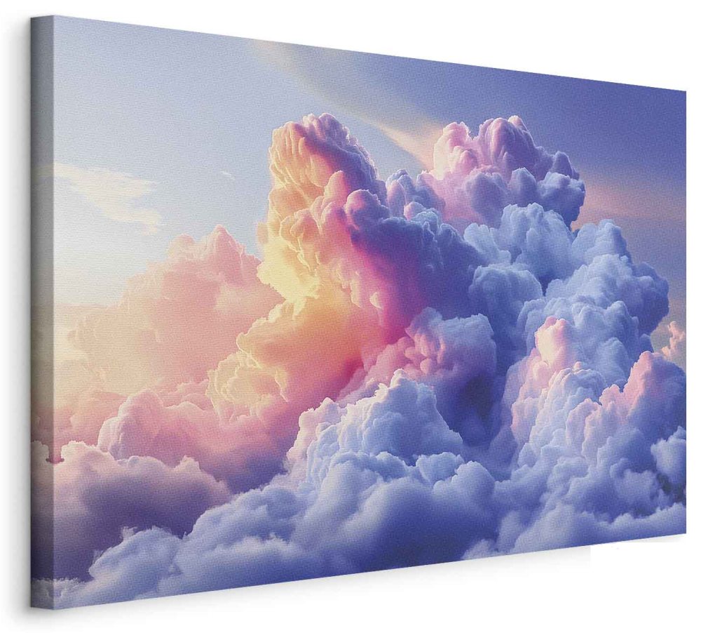 Leinwandbild - Clouds Like Painted: Artistic Brushes of Dawn Painting the Sky