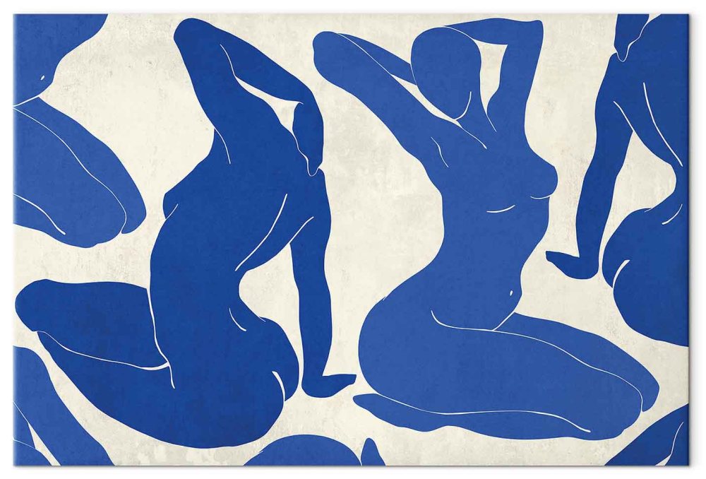 Leinwandbild - Blue femininity