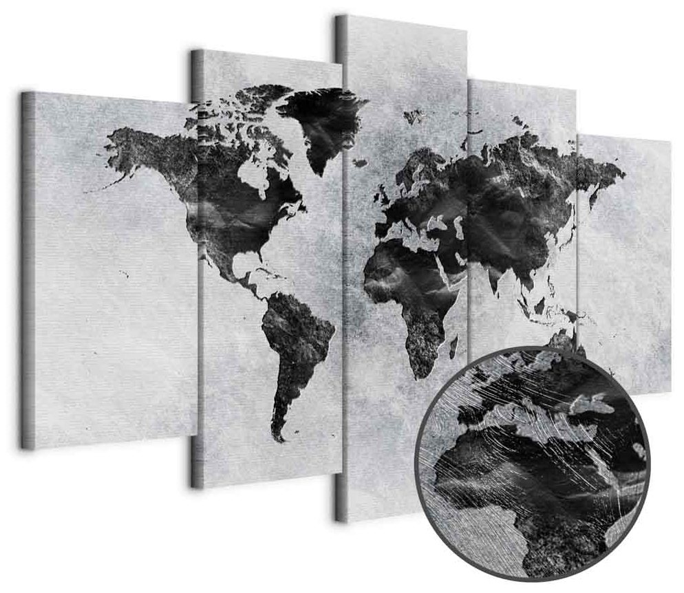 Leinwandbild - Concrete World (5 Parts) Wide