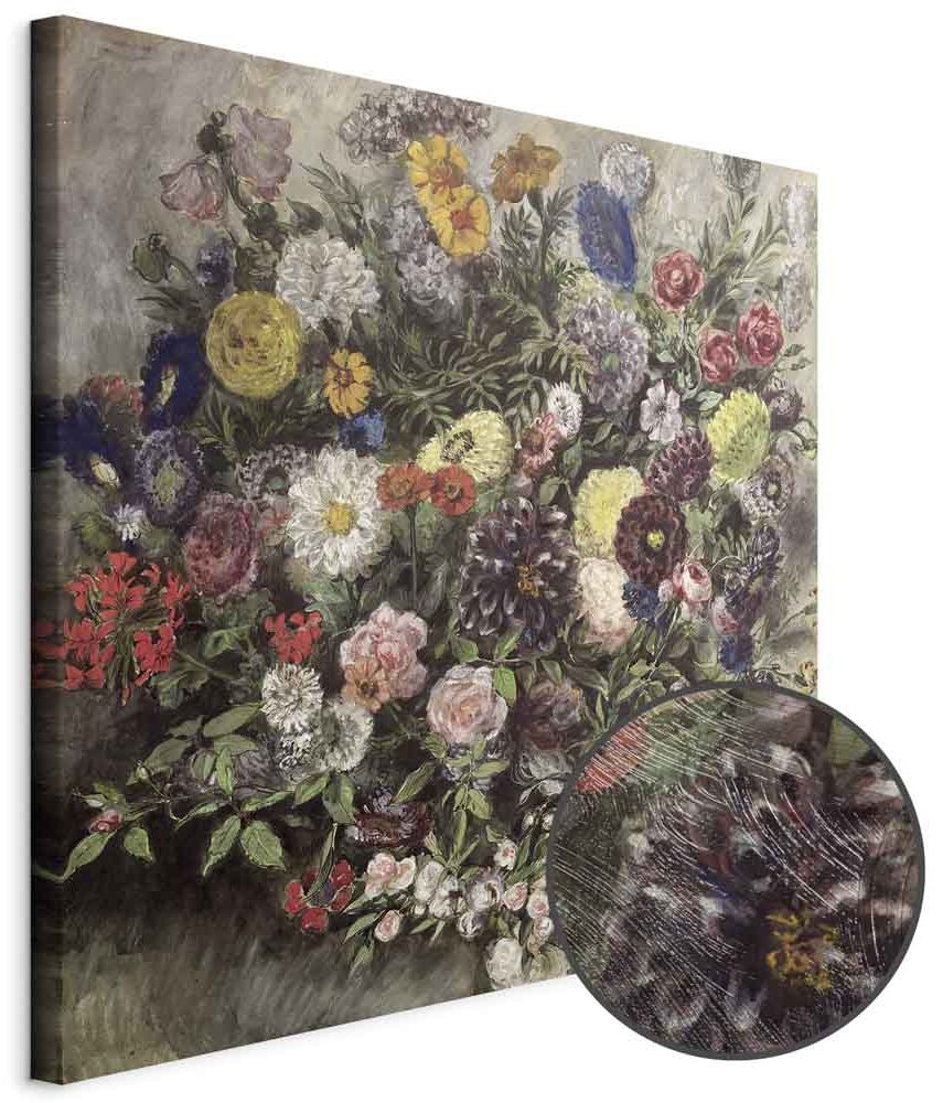 Leinwandbild - Eugène Delacroix – Bouquet of Flowers