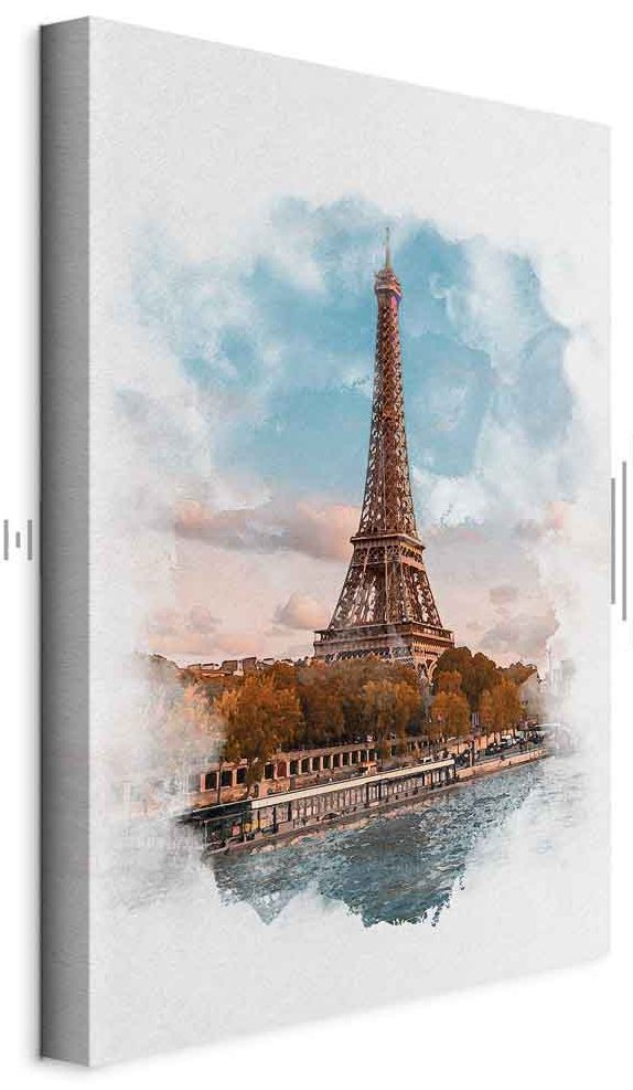 Leinwandbild - Paris View (1 Part) Vertical