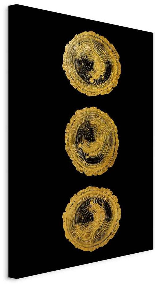 Leinwandbild - Golden Knots (1 Part) Vertical