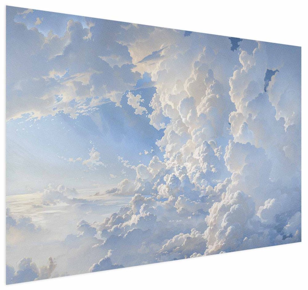 Poster - The Sun Revealing Cloud Secrets: Spectacular Sky Images