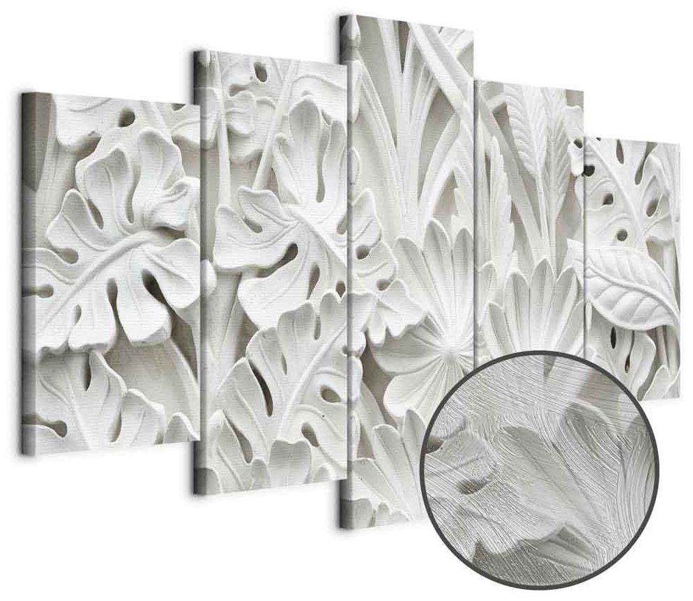 Leinwandbild - Alabaster Garden (5 Parts) Wide