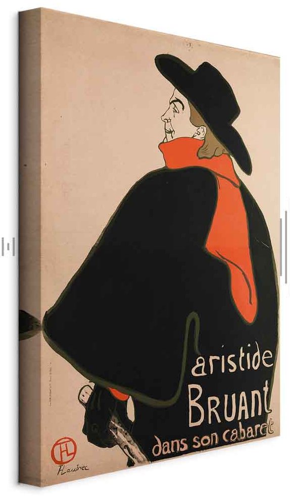 Leinwandbild - Aristide Bruant: Dans son cabaret (1 Part) Vertical