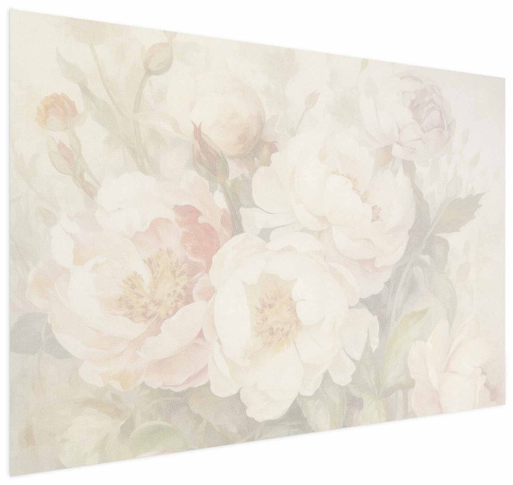 Poster - Peonies in the Mist