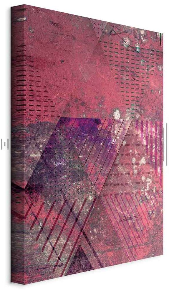Leinwandbild - Crimson Abstraction (1 Part) Vertical
