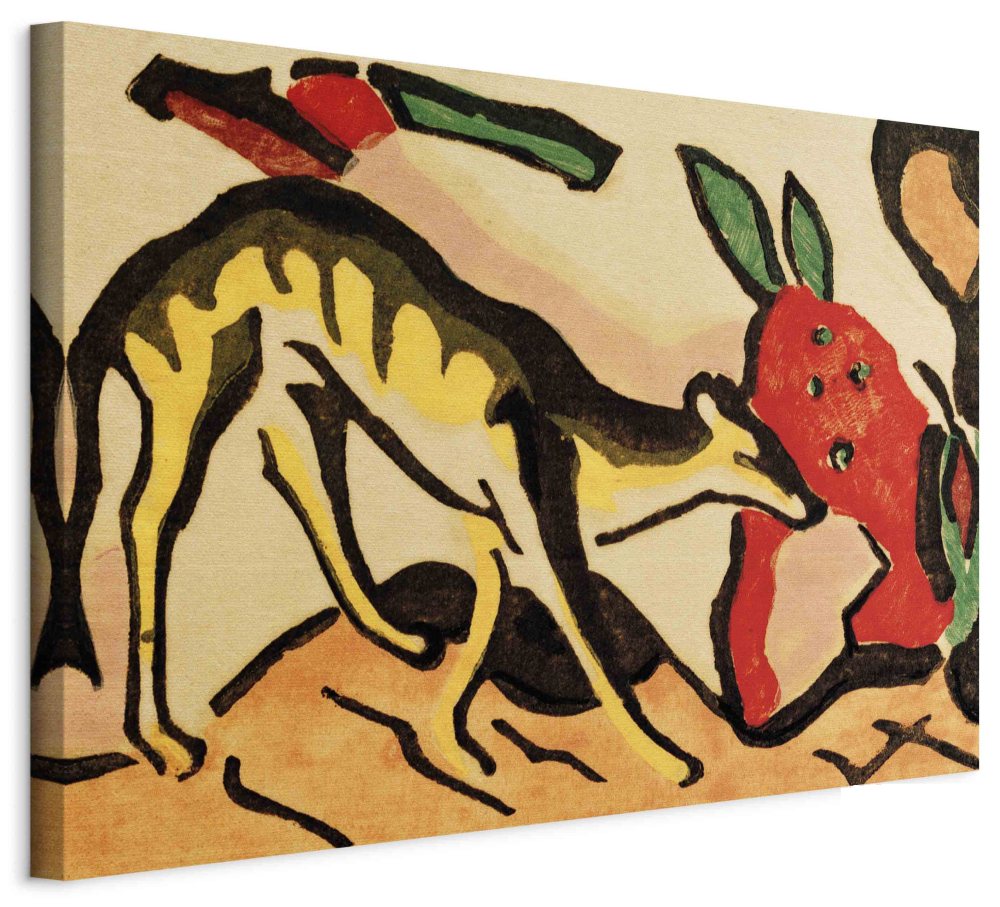 Leinwandbild - Franz Marc – Fabeltier