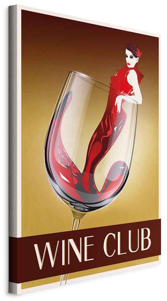 Leinwandbild - Wine Club (1 Part) Vertical