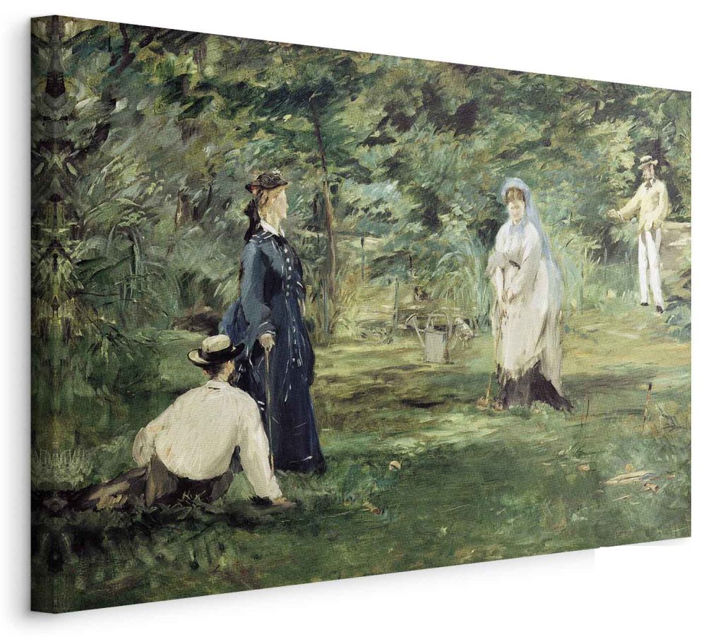 Leinwandbild - Edouard Manet – The Croquet Party in Paris