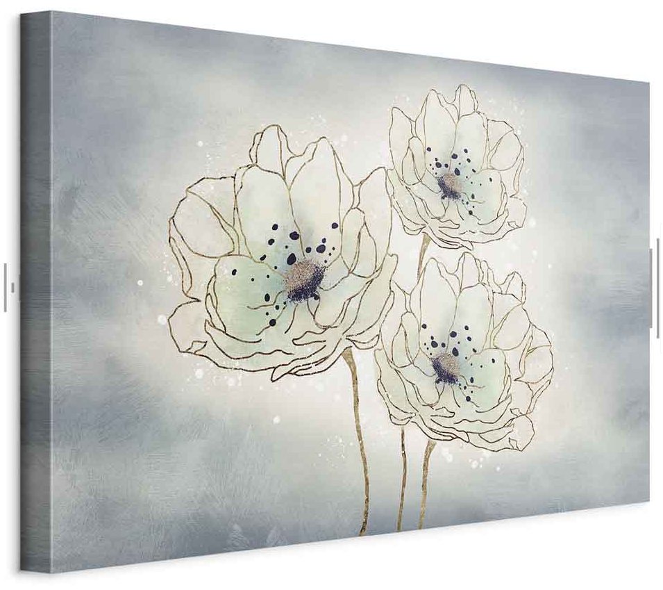 Leinwandbild - Ocean Flowers (1 Part) Wide