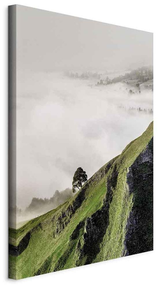 Leinwandbild - Tree Above Clouds (1 Part) Vertical