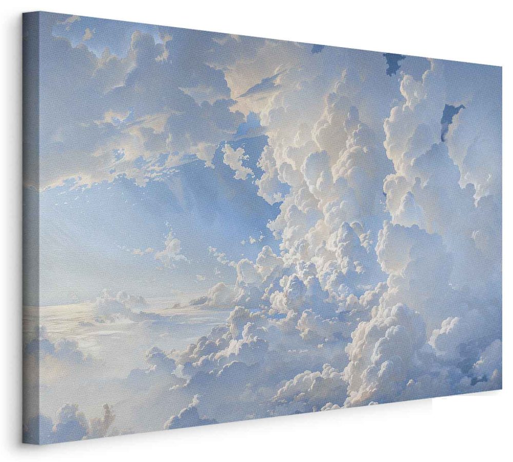 Leinwandbild - The Sun Revealing the Secrets of the Clouds: Spectacular Images in the Sky