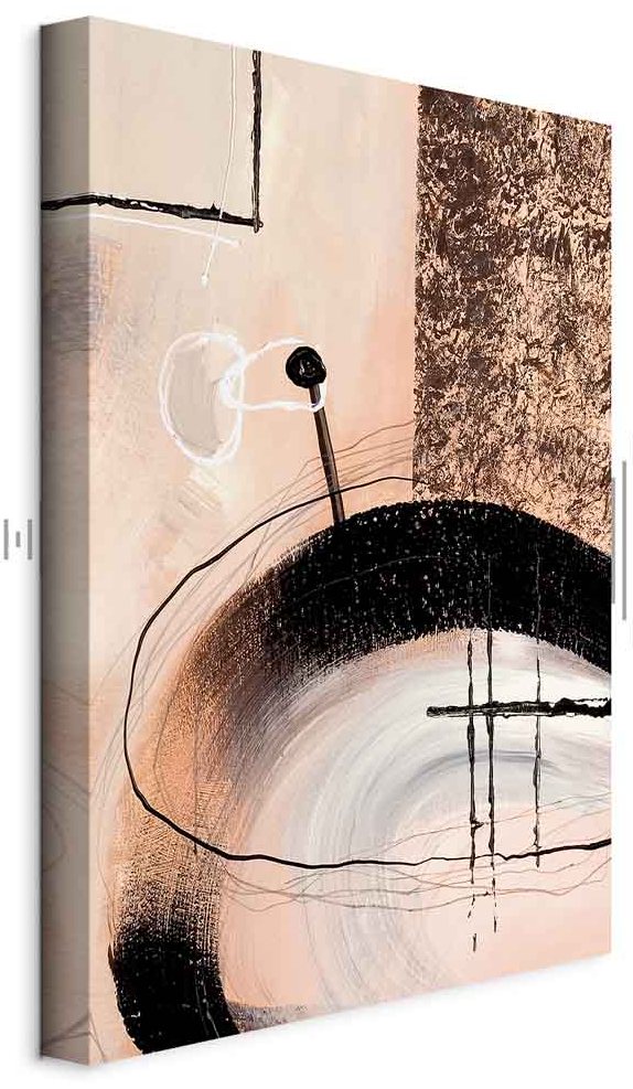 Leinwandbild - Art of Shapes (1-part) - Hand-Painted Abstract Artwork