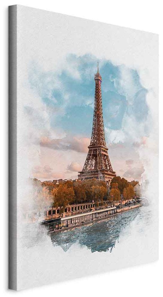 Leinwandbild - Paris View (1 Part) Vertical